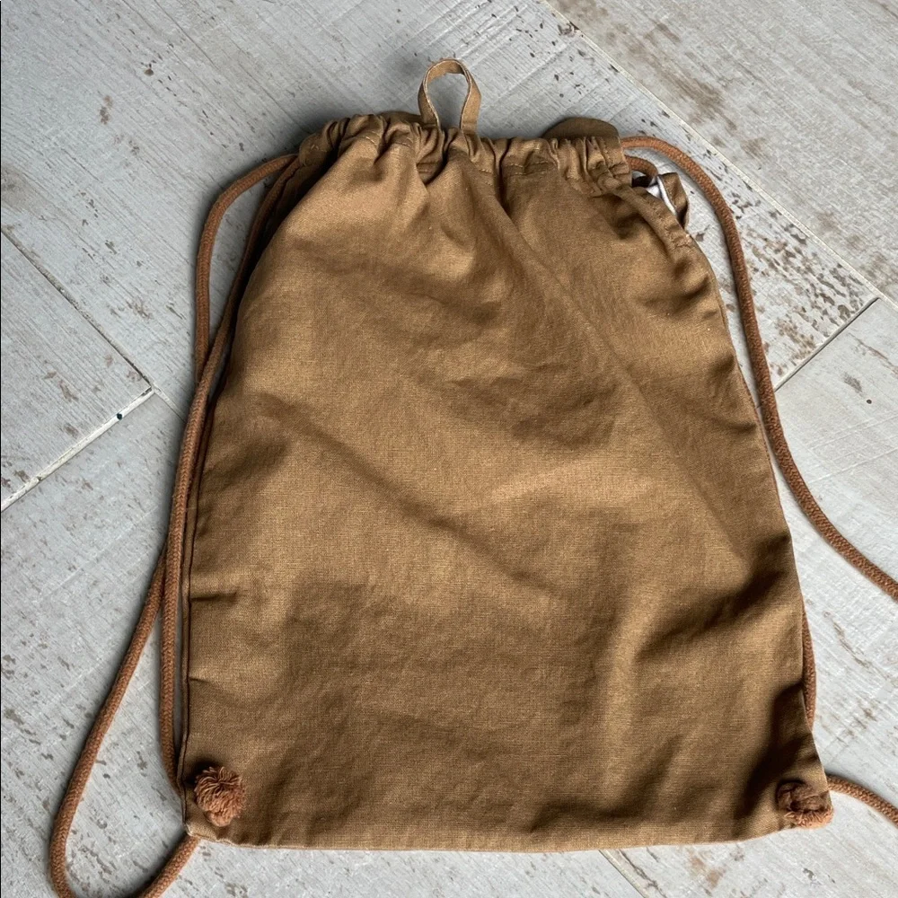 $5💕 H&M HOME Kids Brown Bear Drawstring Bag